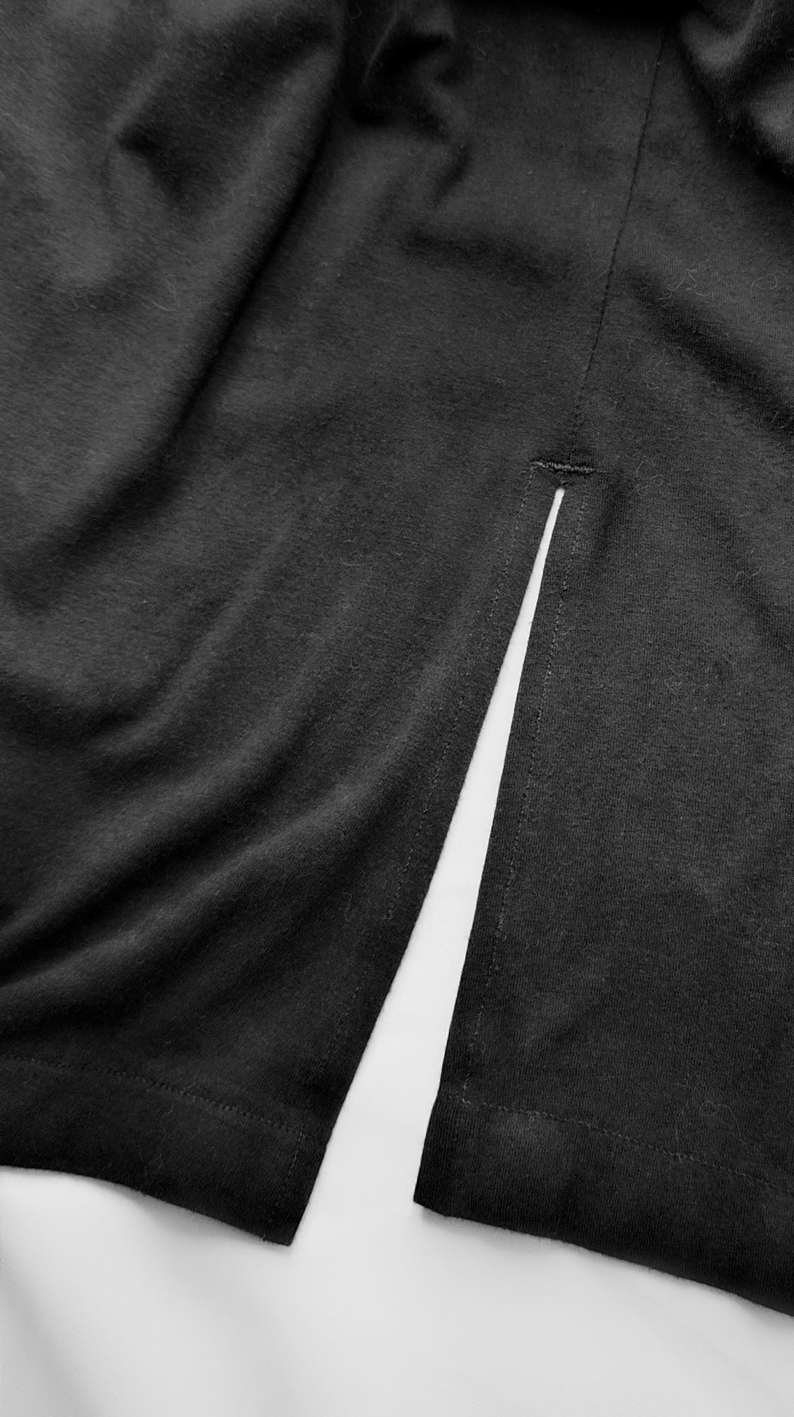 Asymmetric Henry Neck Long Sleeves
