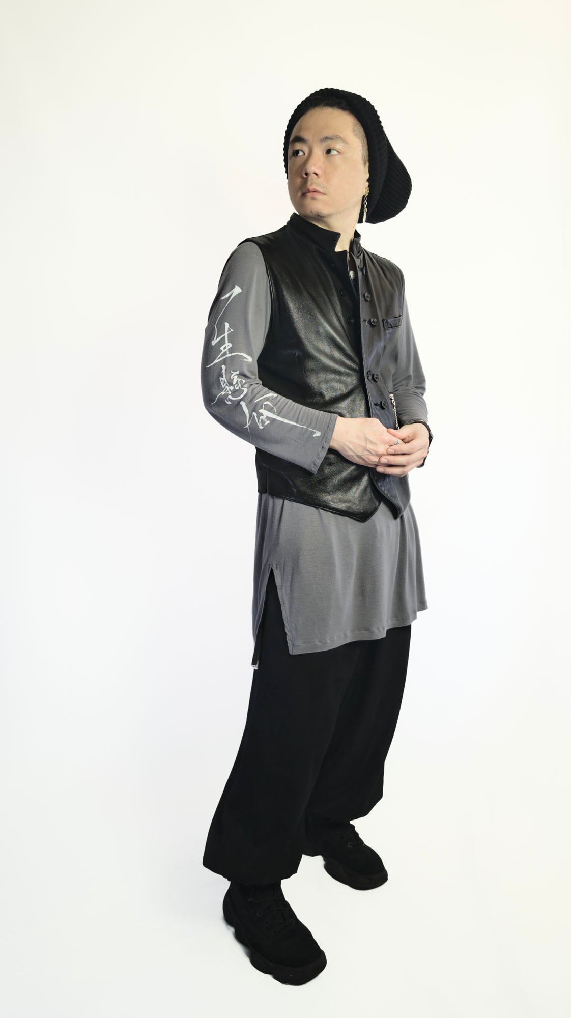 Lambskin Two Row Buttons Vest