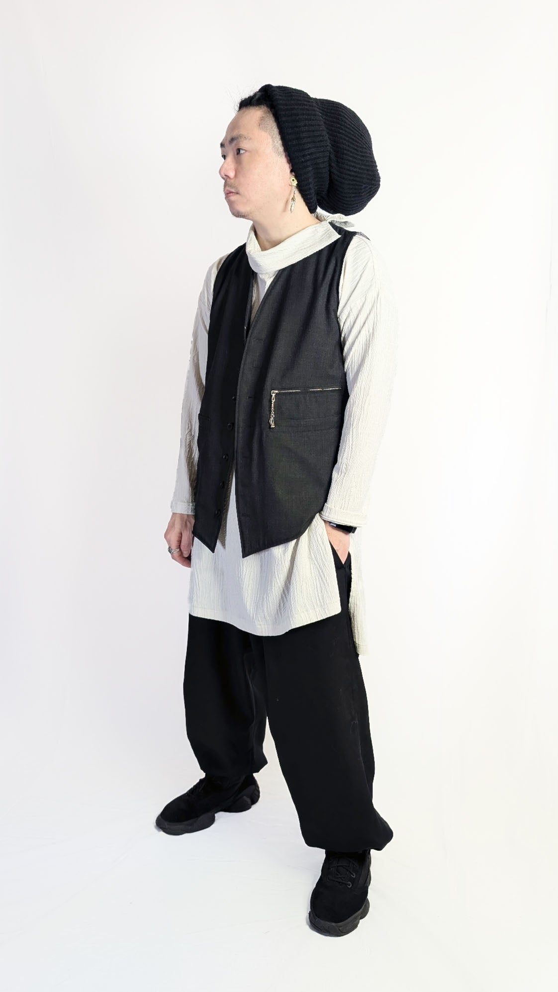 Gilet utilitaire en laine