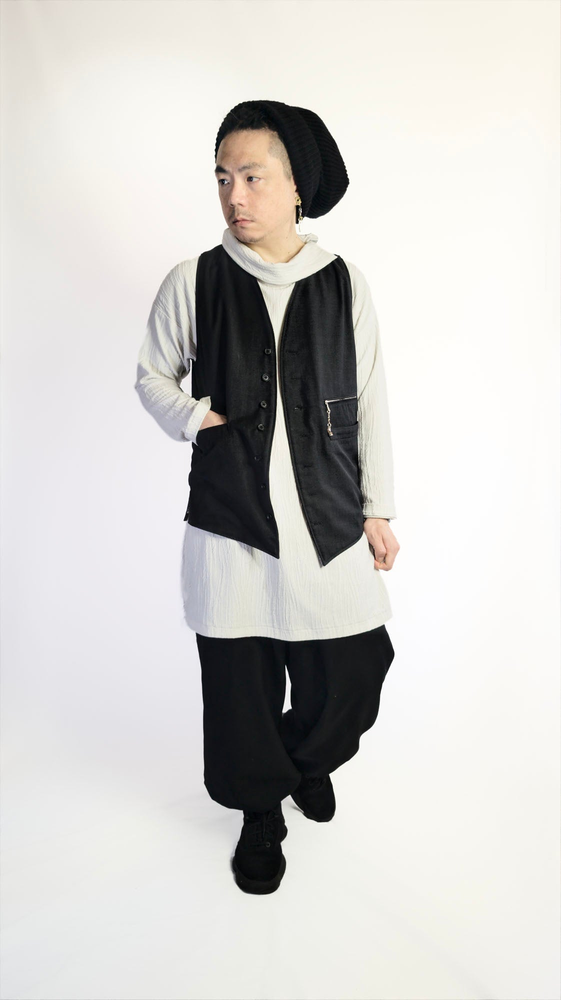 Gilet utilitaire en laine